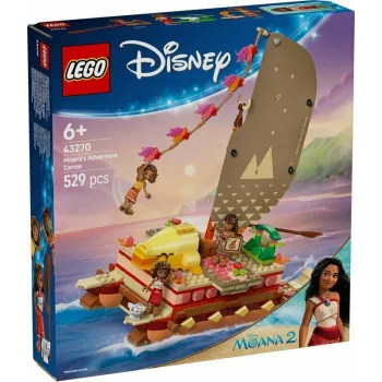 Zestaw LEGO 43270 Kajakowa przygoda Vaiany z łodzią i postaciami Disney