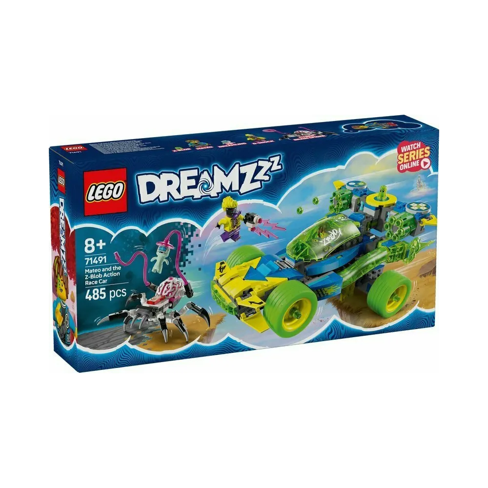 LEGO 71491 DREAMZZZ Samochód wyścigowy Mateo i Z-Bloba z figurkami do zabawy