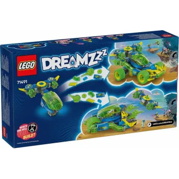 Kolorowy samochód wyścigowy z serii LEGO DREAMZZZ w dynamicznej scenerii