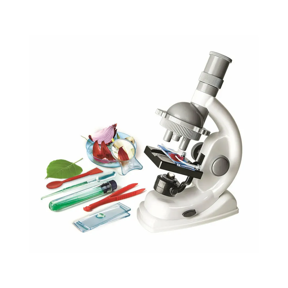 Mikroskop edukacyjny z akcesoriami i polską instrukcją