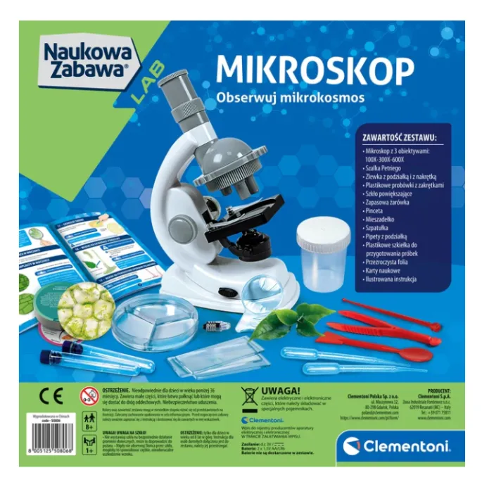 Prezent edukacyjny: zestaw do nauki mikroświata dla młodych odkrywców