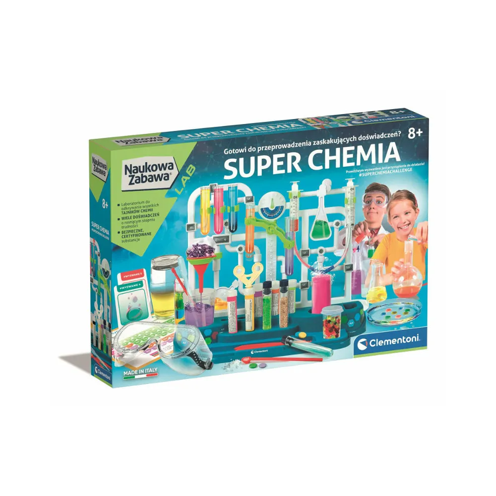 Zestaw eksperymentów chemicznych Clementoni dla dzieci od 8 lat