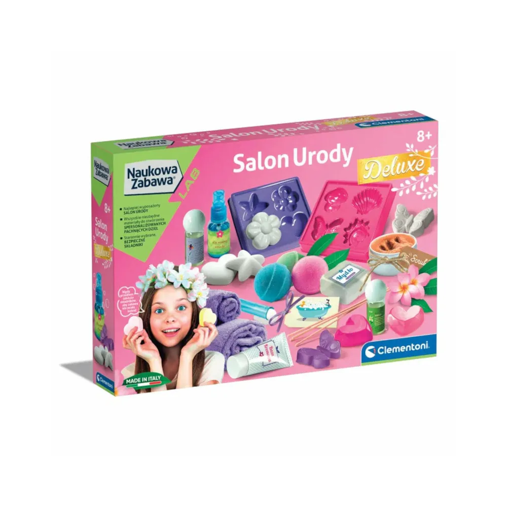 Zestaw Clementoni Salon Urody 50690 z kosmetykami do samodzielnego wykonania