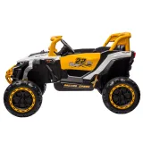 Pojazd na akumulator M1 Biało-Żółty 4x4