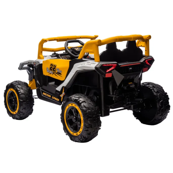 Pojazd na akumulator M1 Biało-Żółty 4x4