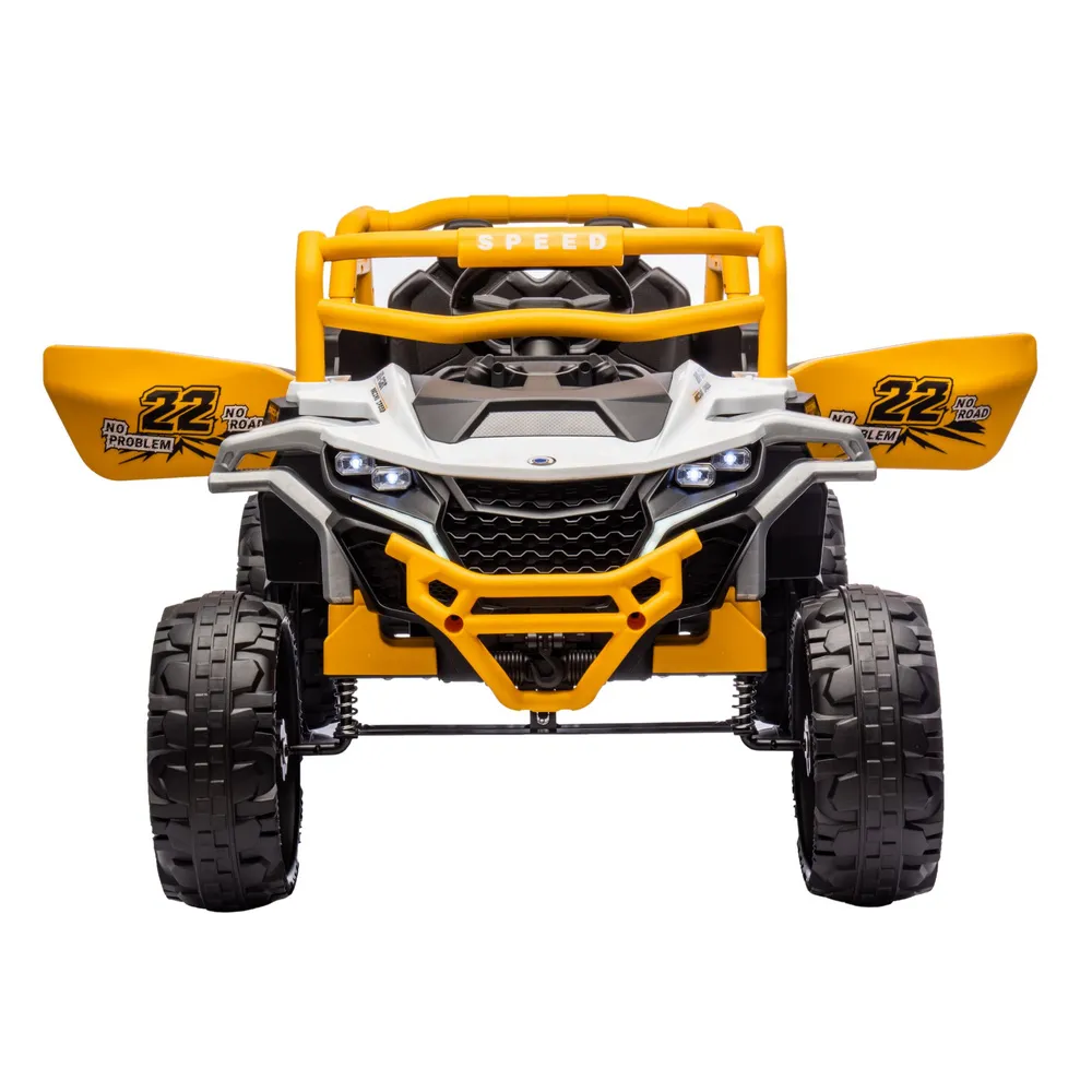 Pojazd na akumulator M1 Biało-Żółty 4x4