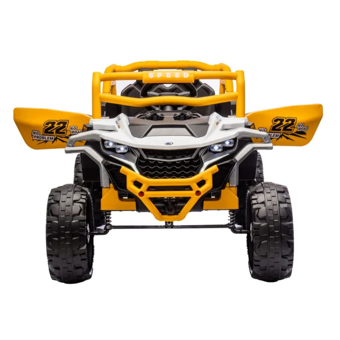 Pojazd na akumulator M1 Biało-Żółty 4x4