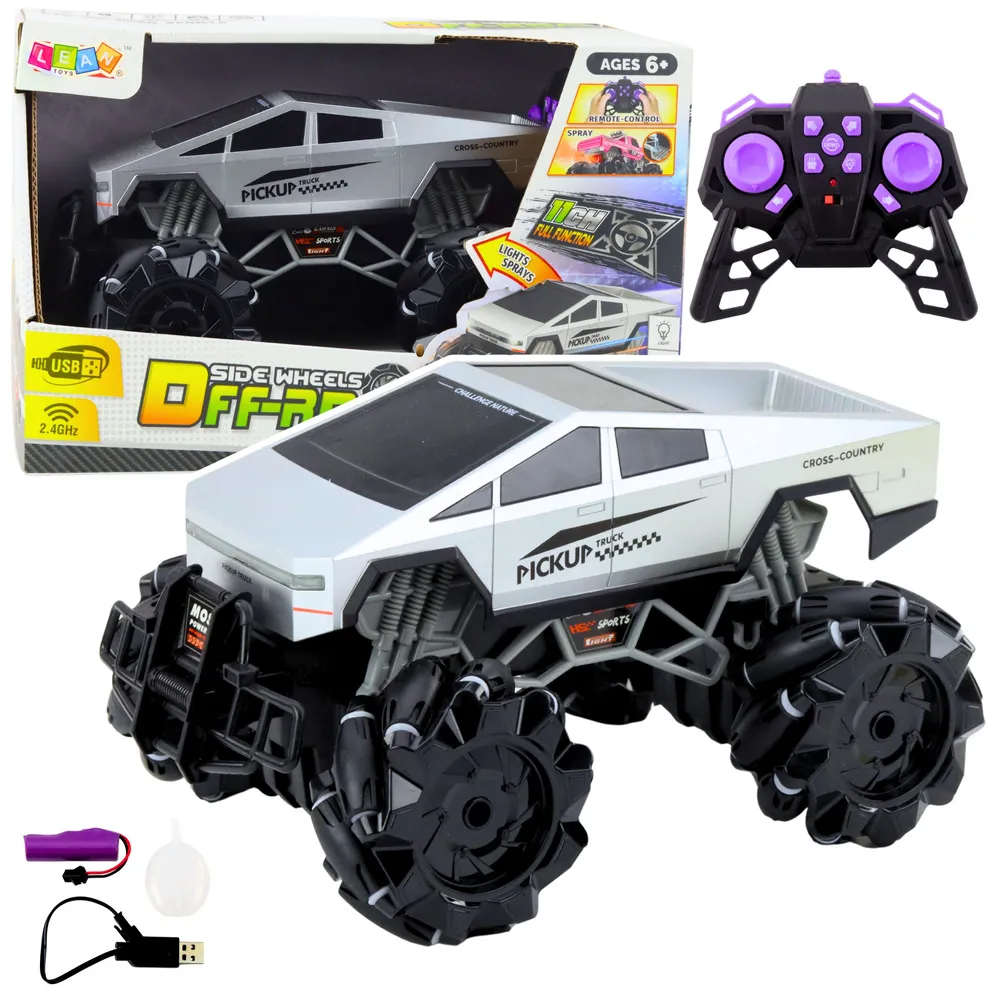 Zdalnie sterowany Pick Up Truck RC 1:16 z efektem dymu i światłami LED