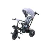 Szary rower trójkołowy PRO550 dla dzieci, widok boczny