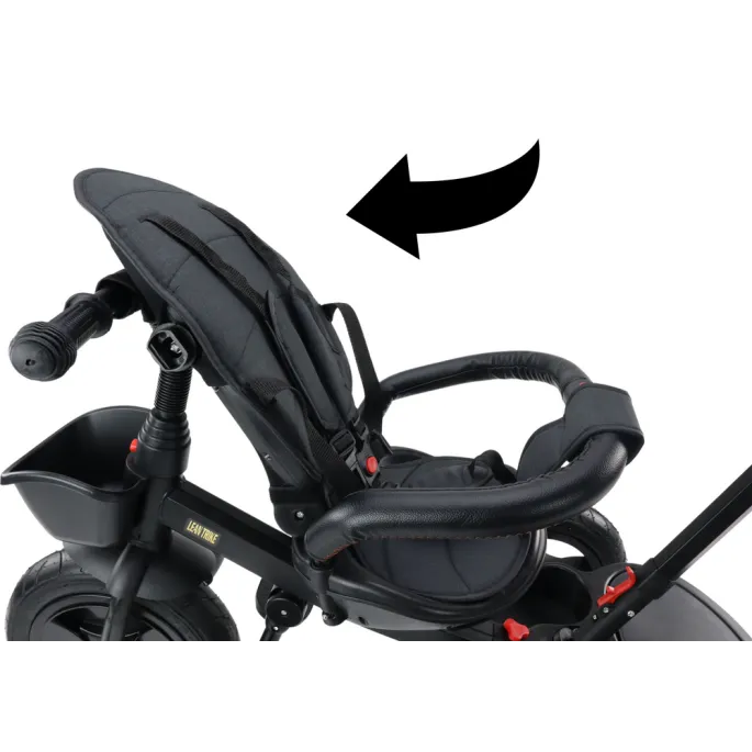 Rower trójkołowy PRO550 Czarny z odpinanymi podnóżkami