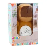 Brązowa pluszowa kapibara z projektorem i odtwarzaczem dźwięków na prezent