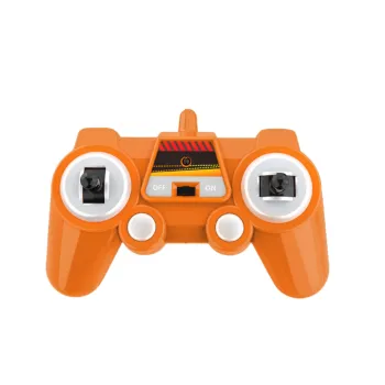 Pomarańczowa śmieciarka RC Antos z pilotem w zestawie i koszem na śmieci