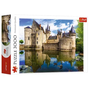 Puzzle 3000 elementów z zamkiem w Sully-sur-Loire, Francja, Trefl 33075