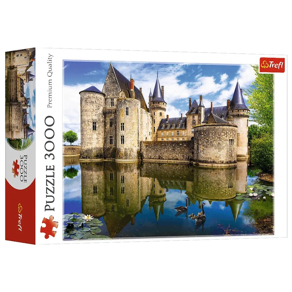 Puzzle 3000 elementów z zamkiem w Sully-sur-Loire, Francja, Trefl 33075