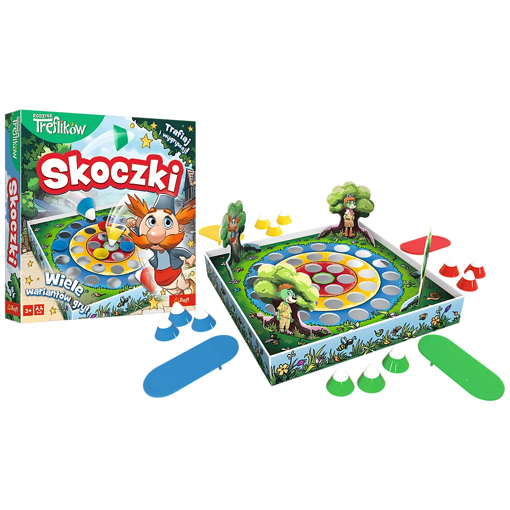 Komplet gry Skoczki 02820 inspirowany Rodziną Treflików
