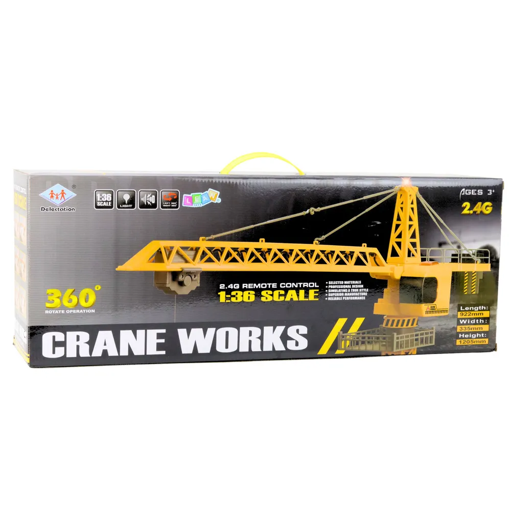 Pilot do dźwigu RC obracającego się 360°, idealny do nauki i zabawy