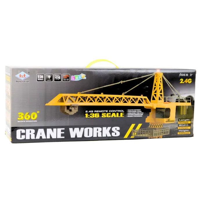 Pilot do dźwigu RC obracającego się 360°, idealny do nauki i zabawy