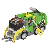 Pojazd komunalny dla dzieci z efektem świetlnym i dźwiękowym, widok z boku