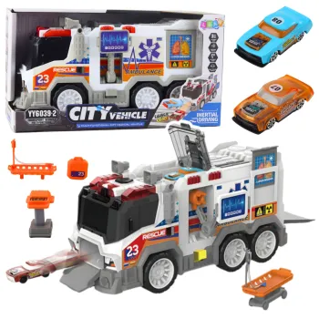 Ambulans miejski zabawka medyczna z efektami świetlnymi i dźwiękowymi