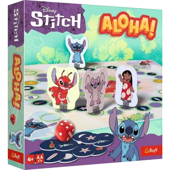 Oryginalna gra planszowa Lilo i Stitch Aloha! Trefl 02657 na rodzinną zabawę