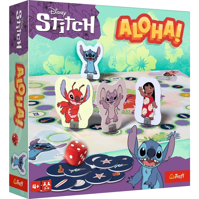 Oryginalna gra planszowa Lilo i Stitch Aloha! Trefl 02657 na rodzinną zabawę