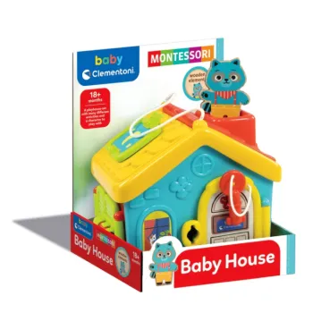 Edukacyjny domek Kotek Montessori Clementoni dla dzieci od 18 miesięcy