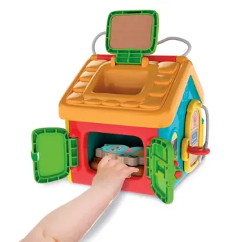 Kolorowy domek edukacyjny Montessori dla maluchów