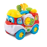 Kolorowa zabawka edukacyjna ciężarówka z młotkiem i śrubokrętem Clementoni