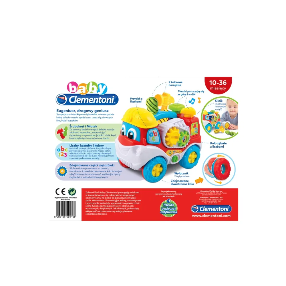 Zabawka rozwijająca zdolności manualne dla najmłodszych dzieci od Clementoni