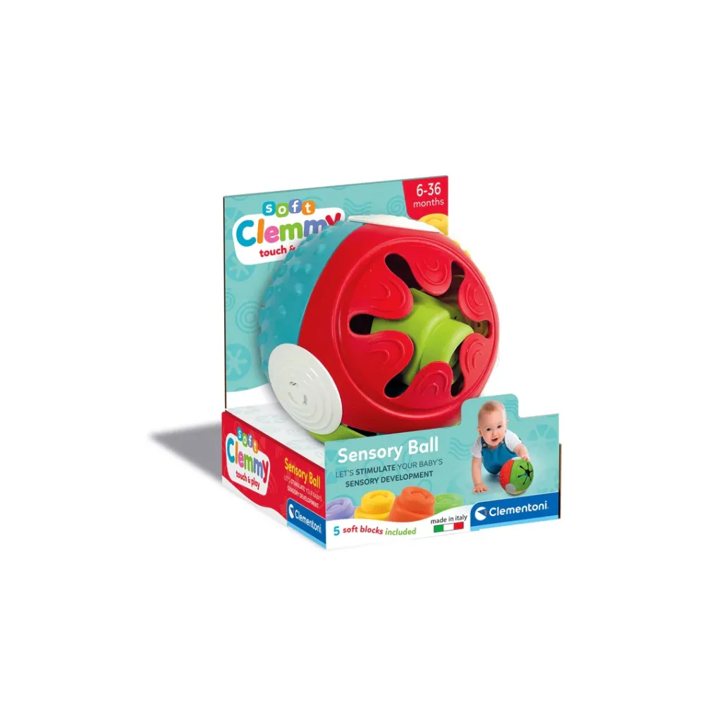 Clemmy Piłeczka Sensoryczna Clementoni dla niemowląt 6-36 miesięcy