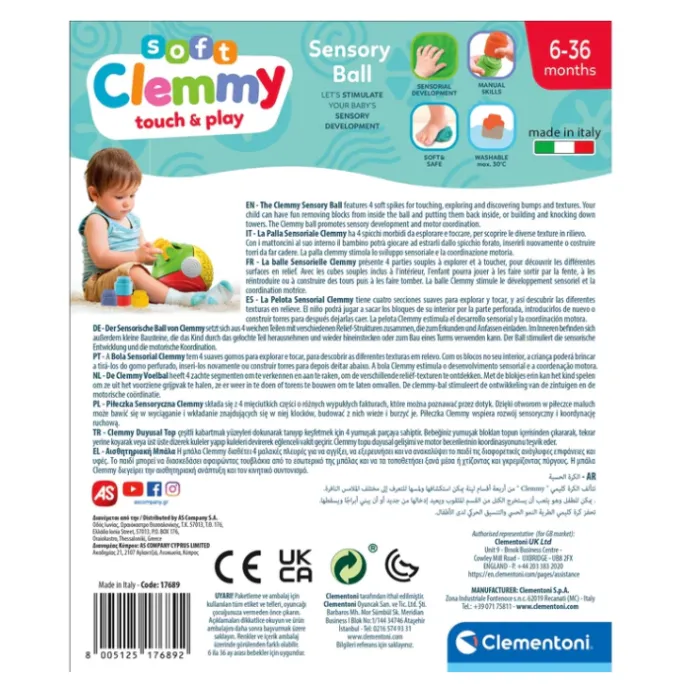 Bezpieczna zabawka manualna dla najmłodszych dzieci od Clementoni