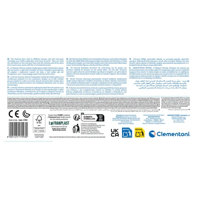 Miękkie klocki Clemmy i interaktywna farma edukacyjna dla najmłodszych