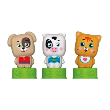 Kolorowe figurki zwierzątek i klocki dla dzieci od 6 do 36 miesięcy