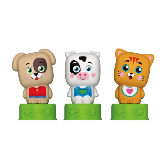 Kolorowe figurki zwierzątek i klocki dla dzieci od 6 do 36 miesięcy