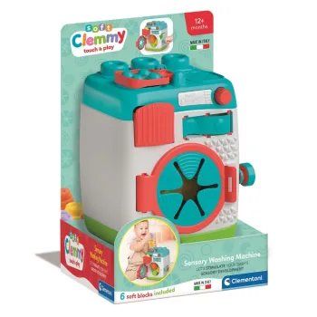 Clemmy Pralka Sensoryczna z klockami Clementoni dla najmłodszych dzieci