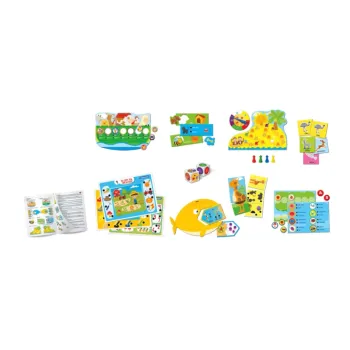 Elementy zestawu Mówiące Pióro – karty, kafelki i układanki