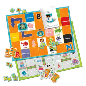 Interaktywny robot dla dzieci 4-6 lat z kolorową planszą