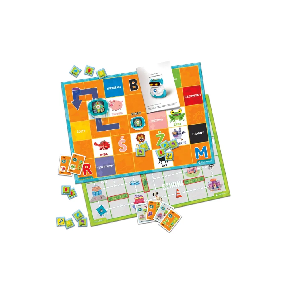 Interaktywny robot dla dzieci 4-6 lat z kolorową planszą