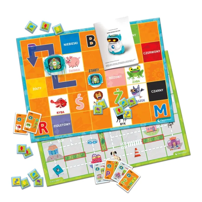 Interaktywny robot dla dzieci 4-6 lat z kolorową planszą