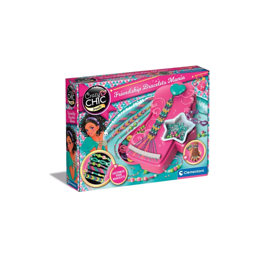 Zestaw do tworzenia bransoletek Crazy Chic Mania Bransoletki Przyjaźni Clementoni