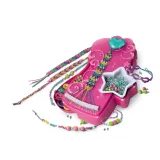 Kolorowe koraliki i sznureczki z zestawu kreatywnego bransoletki dla dzieci