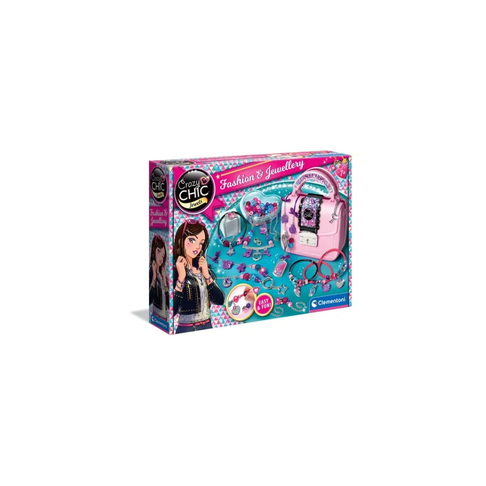Kolorowy zestaw do tworzenia torebek i bransoletek dla dzieci Clementoni