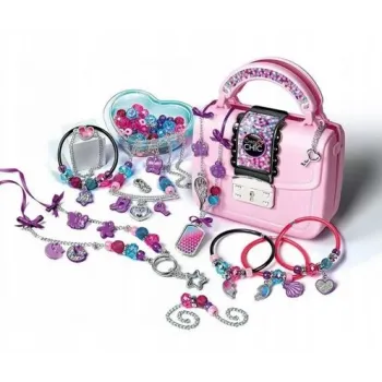 Crazy Chic Zestaw DIY Crazy Torebeczka Koraliki Bransoletki Clementoni 17651