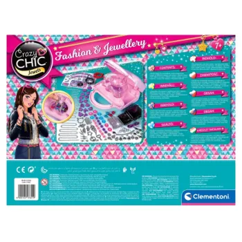 Dziecko tworzące własną biżuterię z koralików Clementoni Crazy Chic