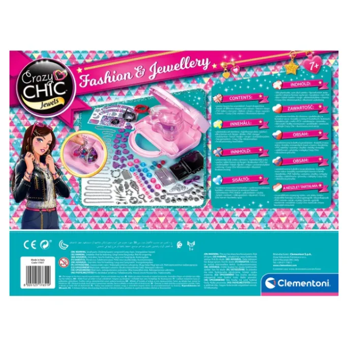 Dziecko tworzące własną biżuterię z koralików Clementoni Crazy Chic