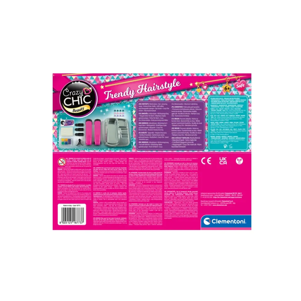 Wszystko do tworzenia kolorowych fryzur dla dzieci w jednym zestawie