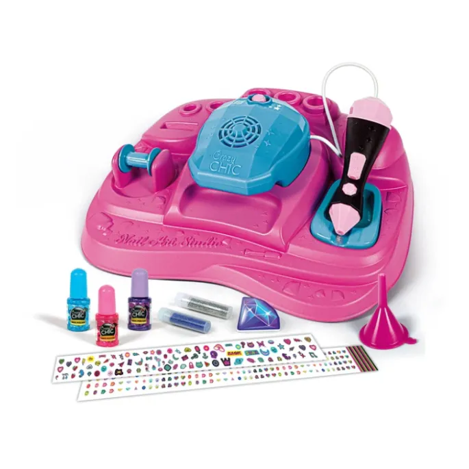 Zestaw Clementoni do dekorowania paznokci z suszarką i naklejkami