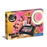 Crazy Chic zestaw do makijażu dla dziewczynek z podświetleniem i uchwytem na telefon