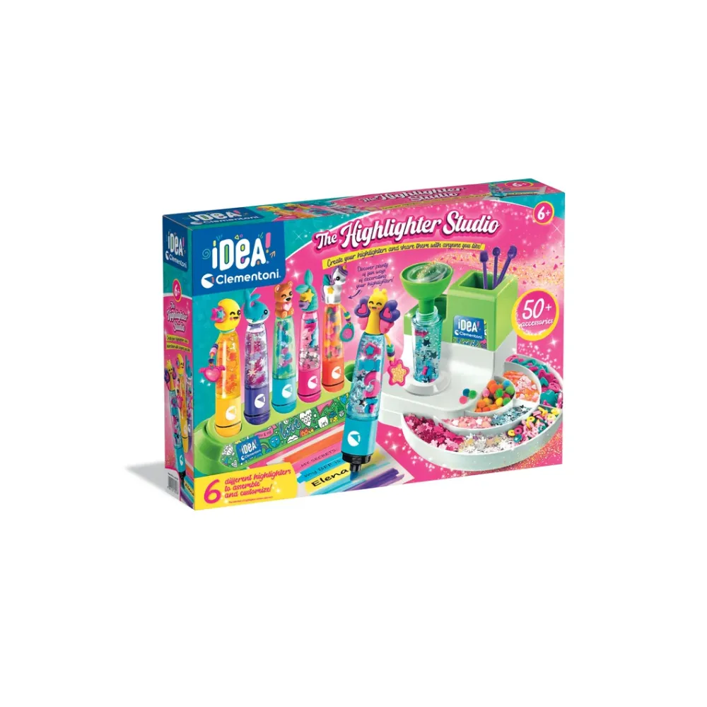 Fabryka markerów i zakreślaczy Clementoni dla dzieci - zestaw kreatywny DIY