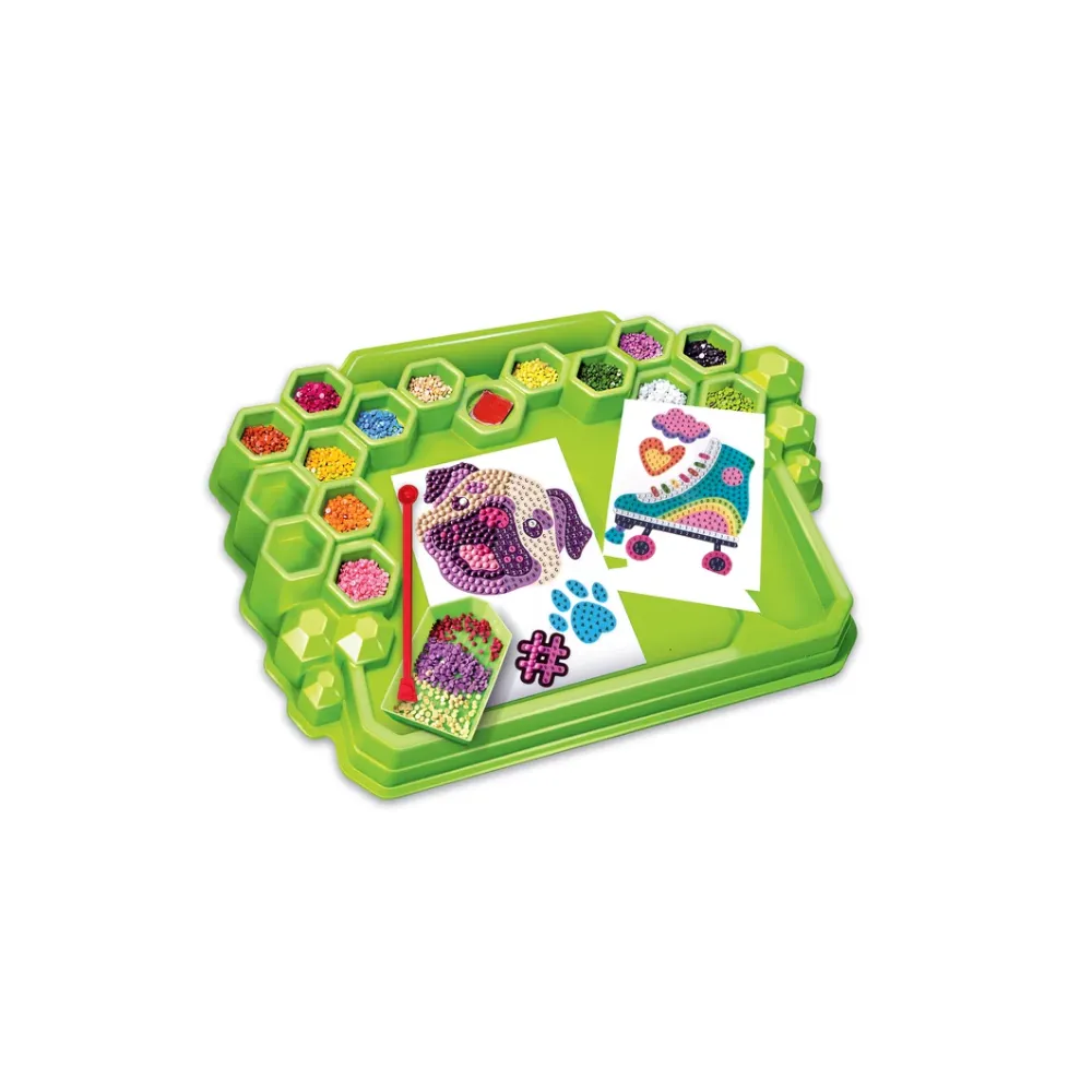 Laboratorium Ozdób z kolorowymi kamykami i naklejkami 3D dla młodych artystów